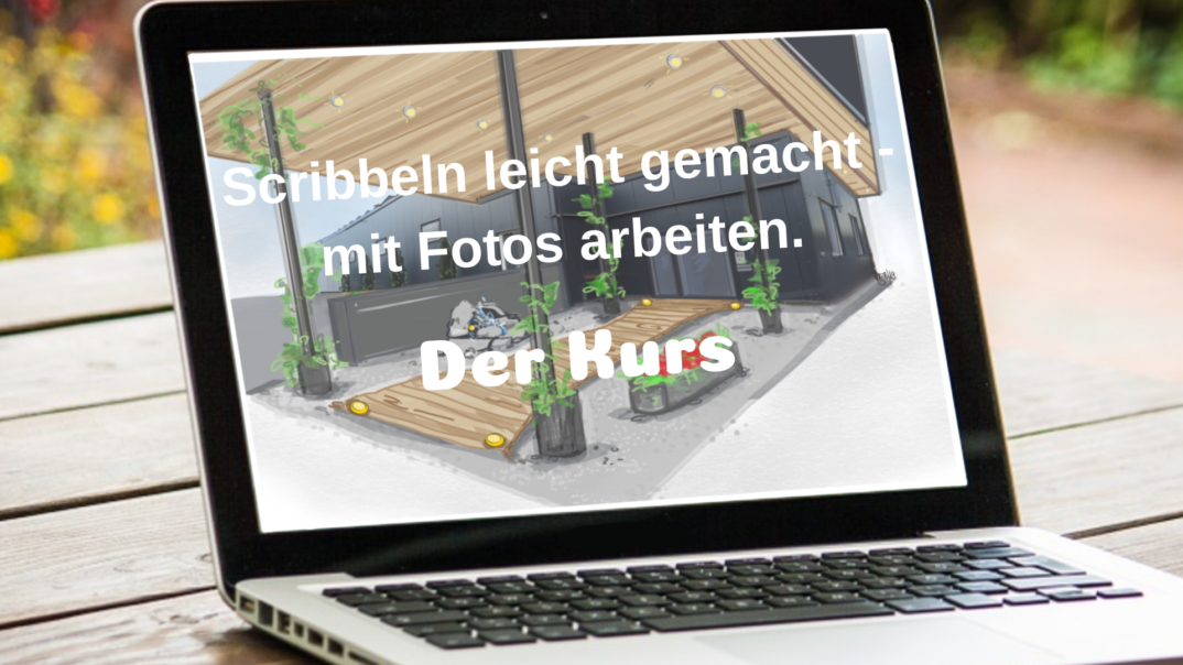 Scribble Kurs mit Fotos arbeiten Scribble Kurs mit Fotos arbeiten